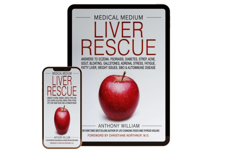 Medical-Medium-Liver-Rescue---Answers-to-Eczema,-Psoriasis,-Diabetes,-Strep,-Acne,-Gout,-Bloating,-Gallstones,-Adrenal-Stress,-Fatigue,-Fatty-Liver,-Weight-Issues,-SIBO-&-Autoimmune-Disease--Cover