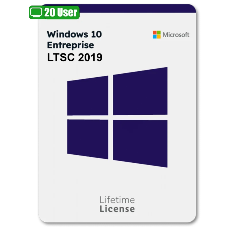 Windows 10 Enterprise LTSC 2019 Product Key MAK 20 User - Lifetime License - Zourix