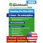 QuickBooks Desktop Pro 24 Lifetime License Key 1 User US Version
	QuickBooks Desktop Pro 24 Lifetime License Key 1 User US Version